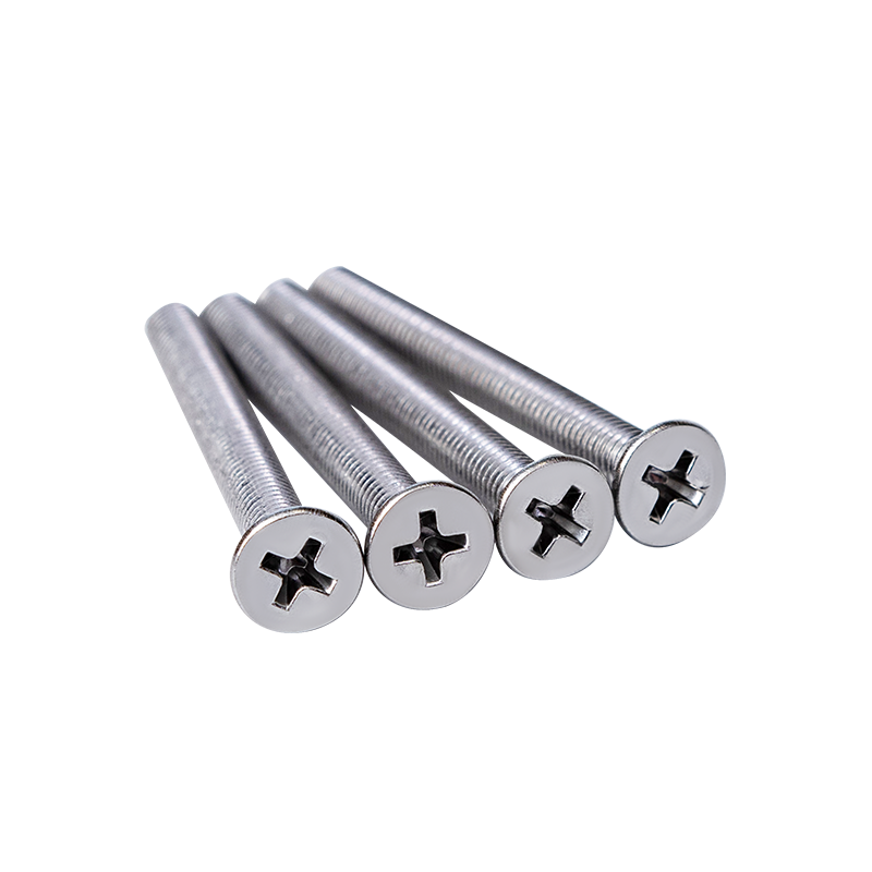 SS304 DIN965 M5 Cross Recessed CSK Head Maskinskruer