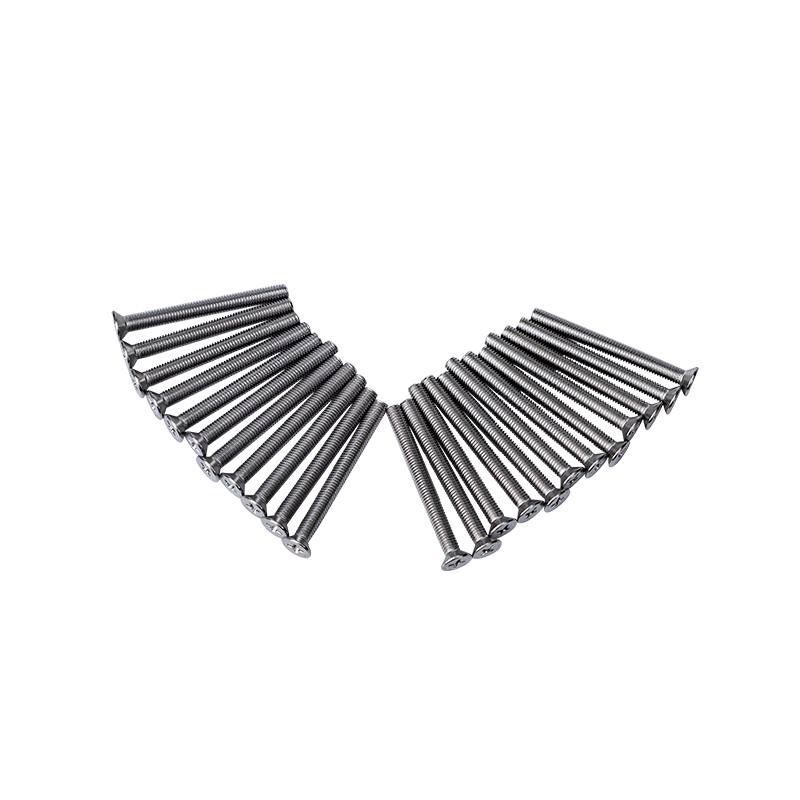 SS304 DIN965 M8 Cross Recessed CSK Head Maskinskruer
